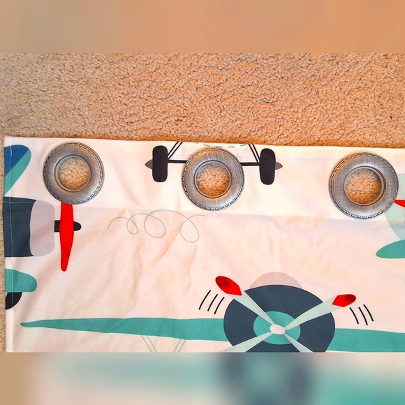 💥SALE💥NURSERY/Toddler, NWOT, Windows Drapes, Aviater/Plane Theme - Picture 4 of 7